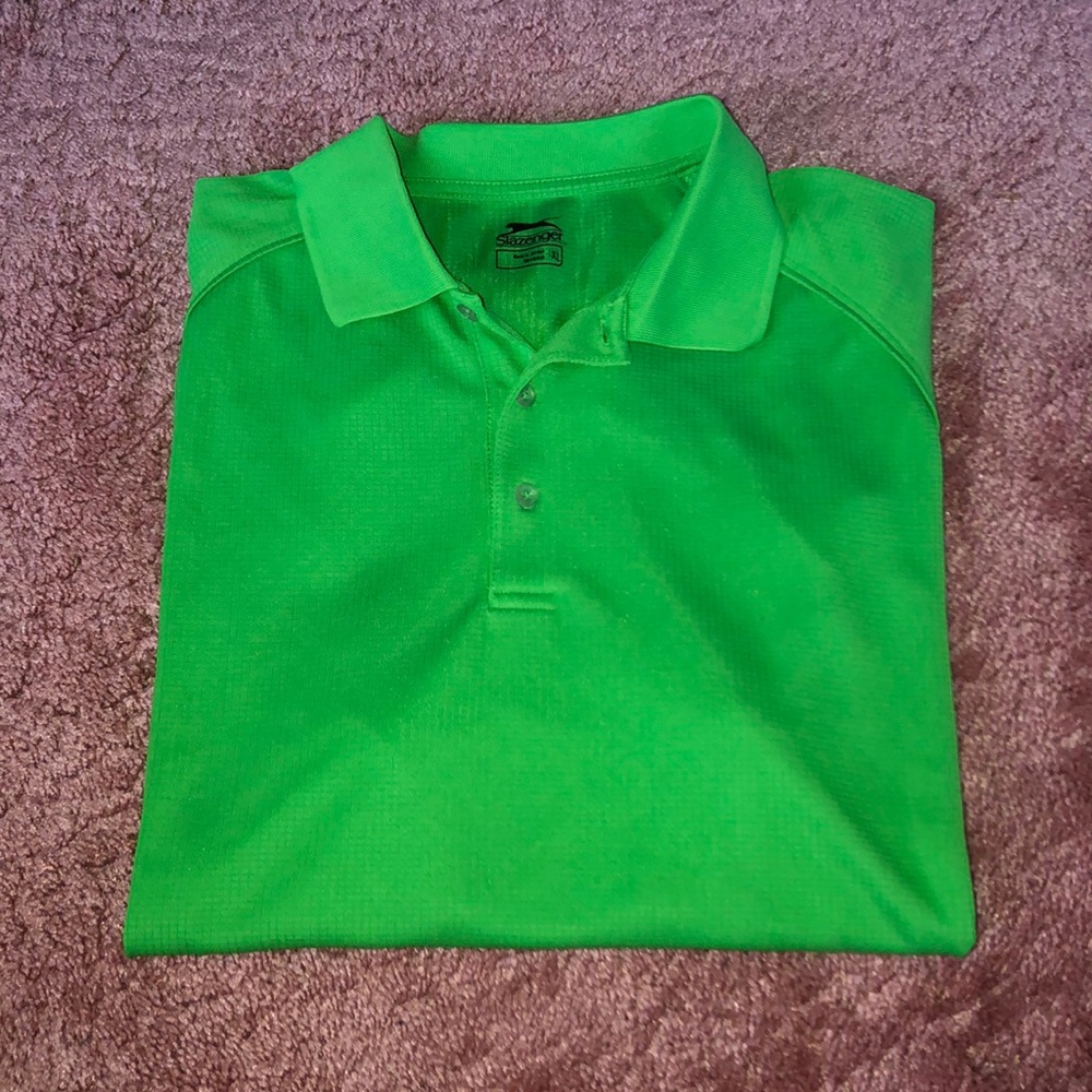 🍉 Bright Green Golf Polo